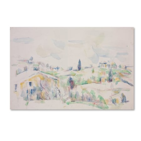 Cezanne 'Landscape In Provence' Canvas Art,30x47